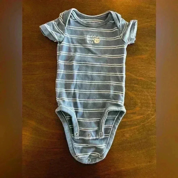 Set Of 3. Carters Boys 03 Months One Piece Outfit Stripes - Picture 3 of 8
